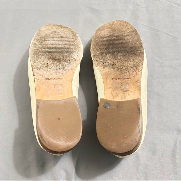 Madewell White Leather Flats 7 - Picture 10 of 10